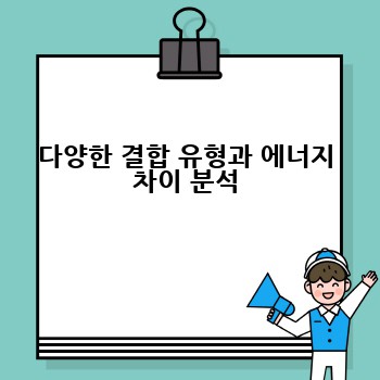 다양한 결합 유형과 에너지 차이 분석