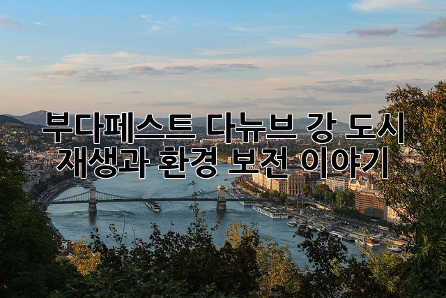 부다페스트 다뉴브 강: 도시 재생과 환경 보전 이야기
