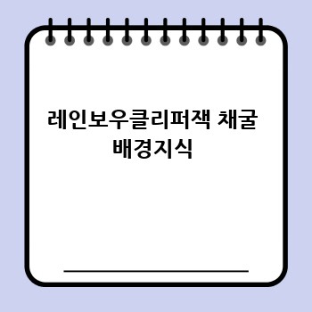 레인보우클리퍼잭 채굴 배경지식