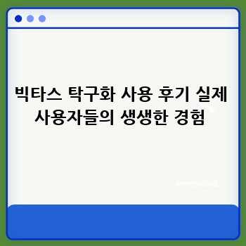 빅타스 탁구화 사용 후기 실제 사용자들의 생생한 경험