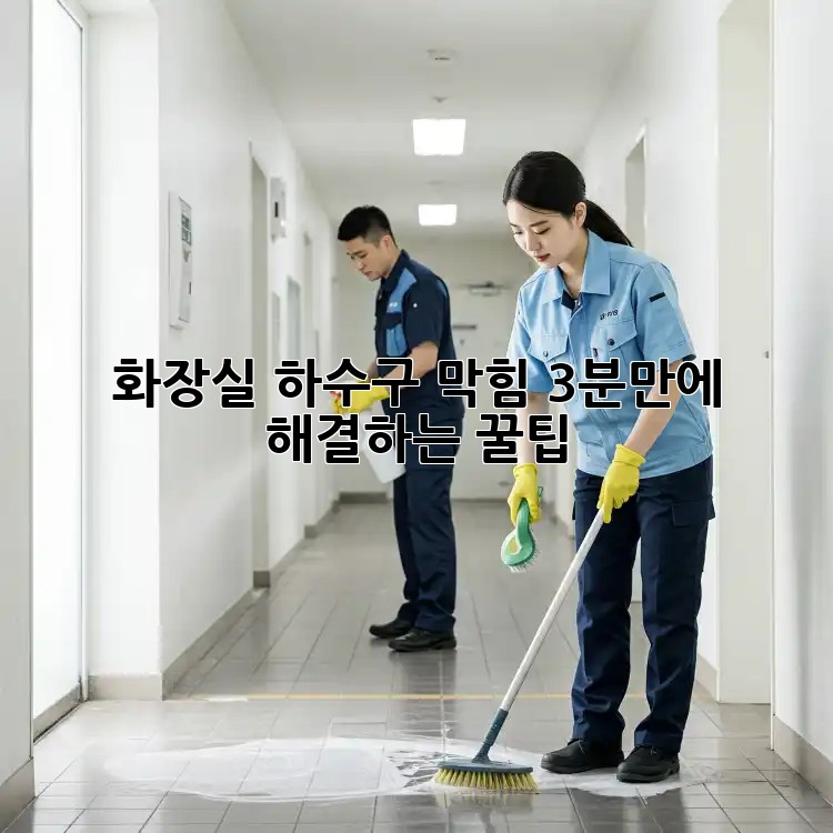 화장실 하수구 막힘? 3분만에 해결하는 꿀팁!