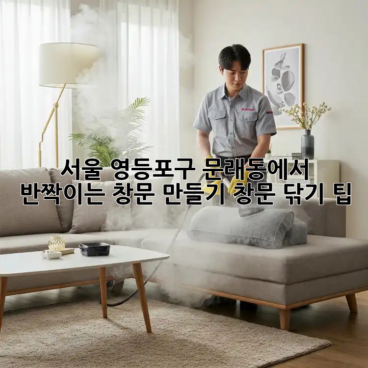 서울 영등포구 문래동에서 반짝이는 창문 만들기: 창문 닦기 팁