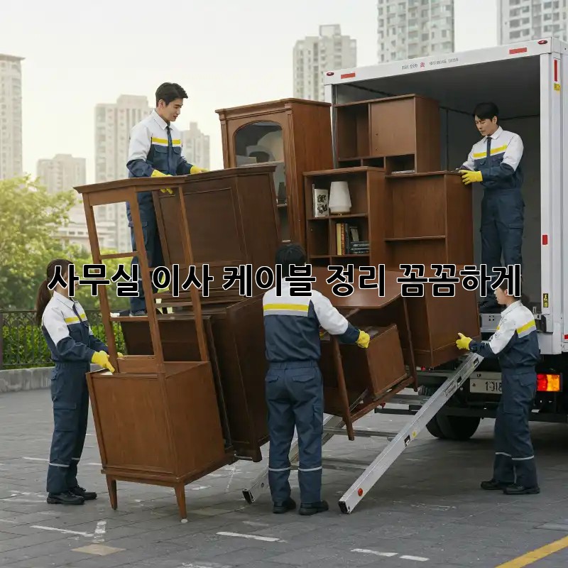 사무실 이사? 케이블 정리 꼼꼼하게!