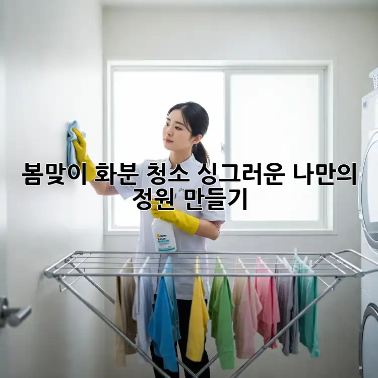 봄맞이 화분 청소, 싱그러운 나만의 정원 만들기🌿