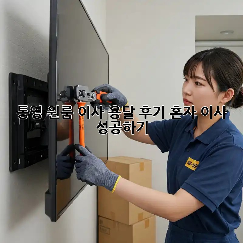 통영 원룸 이사, 용달 후기: 혼자 이사 성공하기!